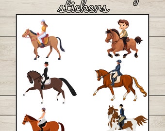 Horse Riding Sticker: Equestrian Decal for Horse Enthusiasts, Horse lover