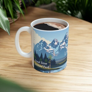 Grand Teton National Park Mug | Grand Teton | National Parks | Mountains | Souvenir Mug | Nature Inspired | Vacation | Memories | Spring