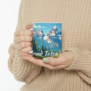 Grand Teton National Park Mug | Grand Teton | National Parks | Mountains | Souvenir Mug | Nature Inspired | Vacation | Memories | Summer