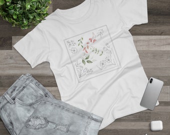 T-shirt femme - T-shirt fleur- Tshirt gift