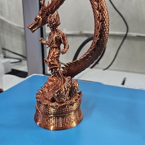 Goku x Shenron 3D Statue