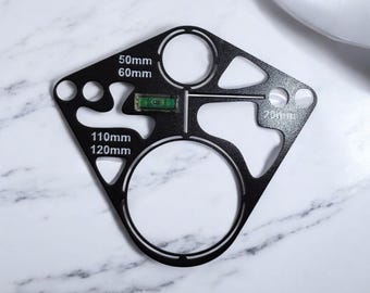 Montagesjabloon voor hangend toilet | Geberit passjabloon | Markeringssjabloon |