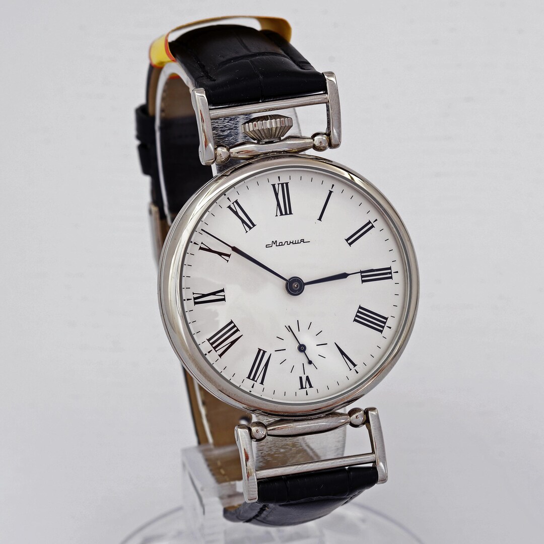 NEW MOLNIJA Marriage Stainless Steel 3602 Swinging Lugs Wristwatch ...