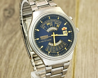 Collectible watch ORIENT 21 jewels Three Stars with double