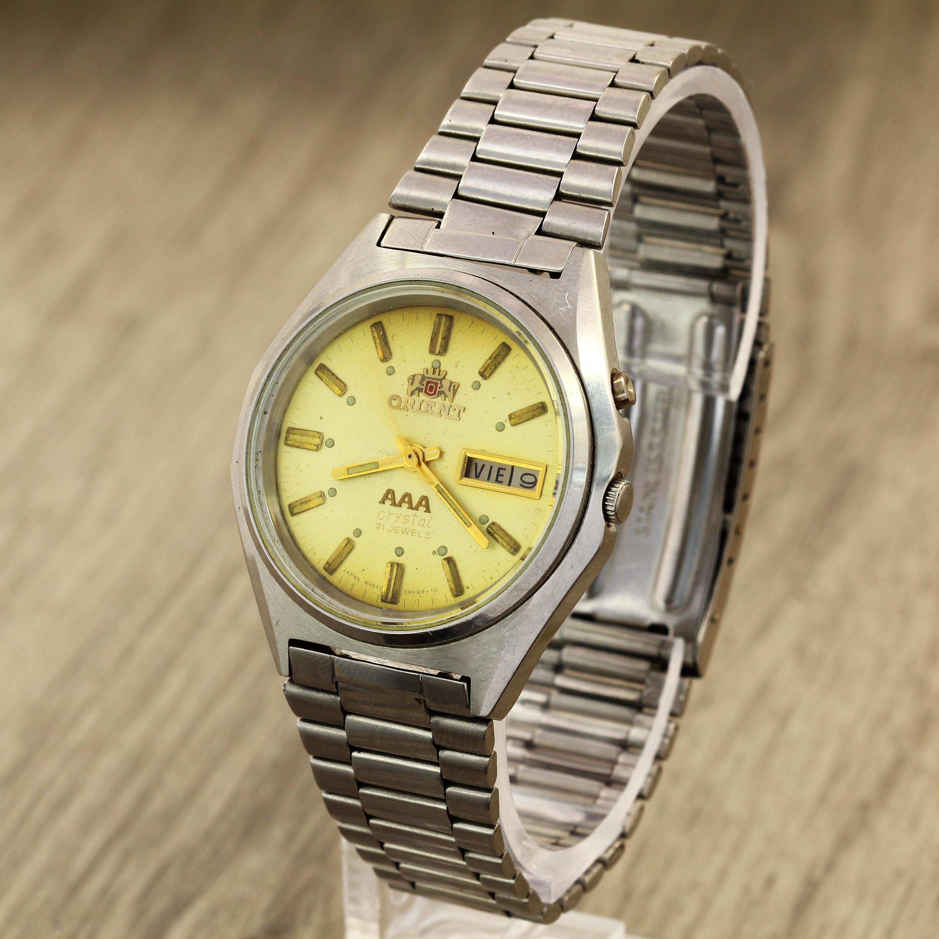Orient AAA Crystal LH L469135 All Stainless Steel Automatic Japan