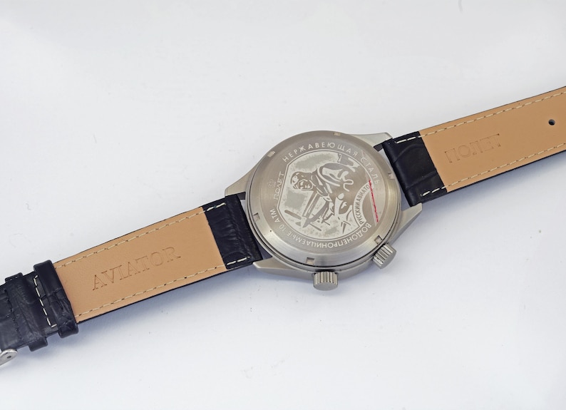 NEW Poljot Signal alarm 2612.1 Russian aviator mechanical USSR wristwatch WR image 11