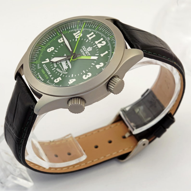 NEW Poljot Signal alarm 2612.1 Russian aviator mechanical USSR wristwatch WR image 8
