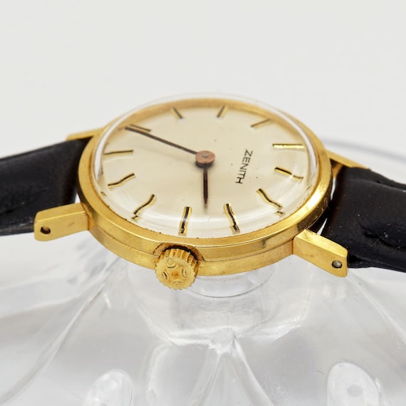 Vintage 1960s Zenith Ladies Wristwatch 20 Microns Gold Plated EPSA