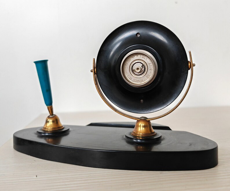1960's Agat Zlatoust Watch Factory Mechanical Desk Clock With Pen ...