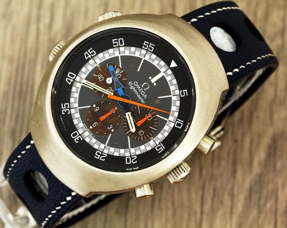 OMEGA Flightmaster 145.026 GMT Swiss Made Mechanical Men s Chronograph Wristwatch Caliber Omega 911 From 1970s Etsy