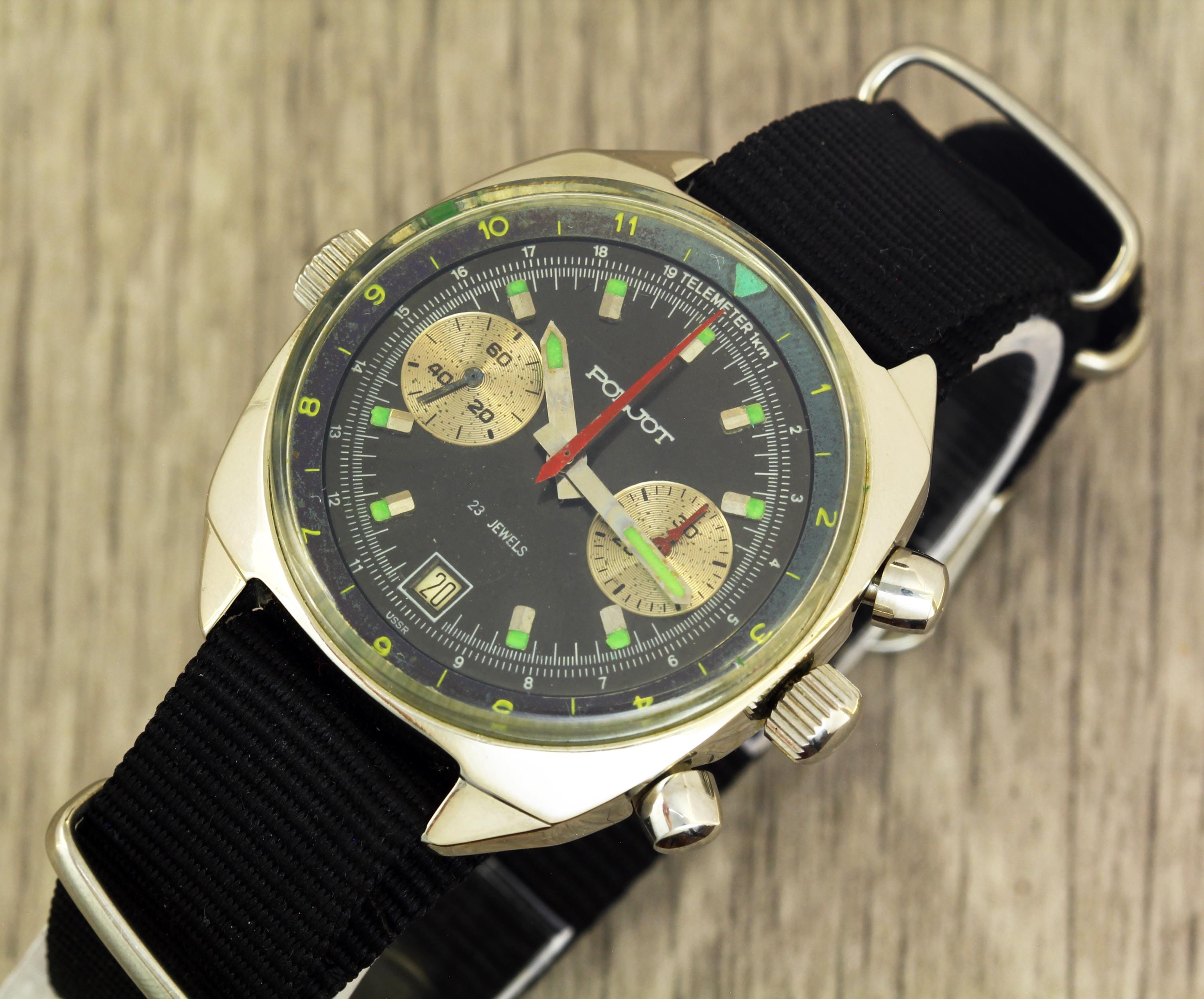 POLJOT Sweden 1992 3133 perfekt Chronograph