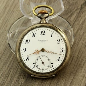 RARE 1910&#39;s OMEGA 19&quot; Bror Kjellberg Sundsvall Import Swiss SILVER pocket watch