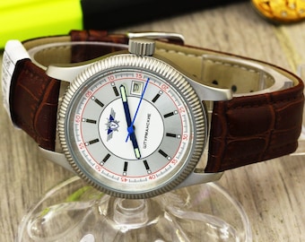 NEW sturmanskie aviator stainless steel watch poljot 2614.2H rotating bezel