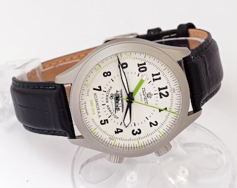 NEU Poljot Signal Alarm 2612.1 russischer Flieger mechanische UdSSR Armbanduhr WR