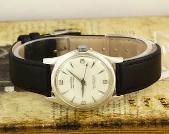 Maritime Ancre 17 Jewels Mechanical Watch Silver Plated Case, Made in France