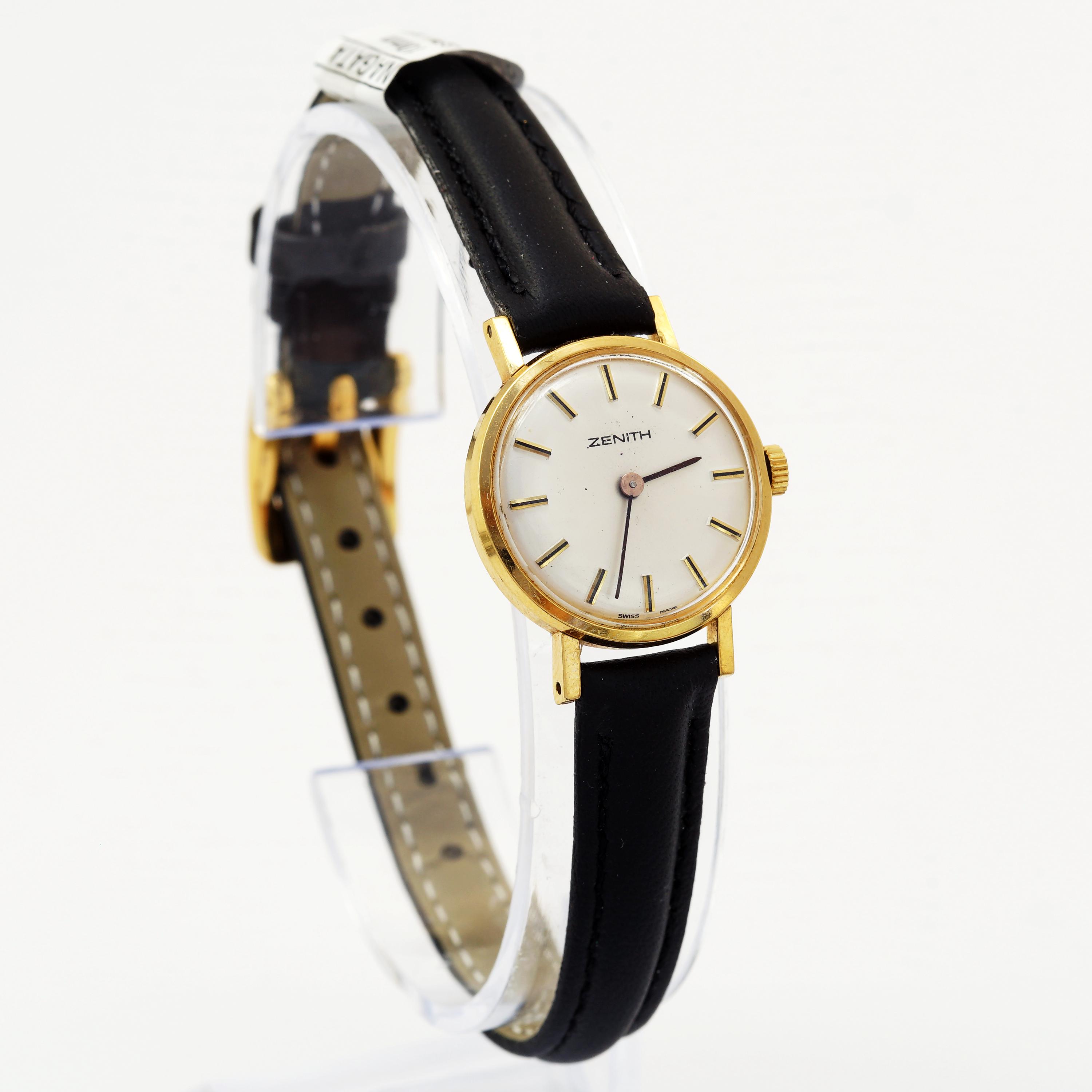 Vintage 1960s Zenith Ladies Wristwatch 20 Microns Gold Plated EPSA
