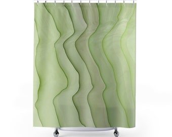 Green Shower Curtain