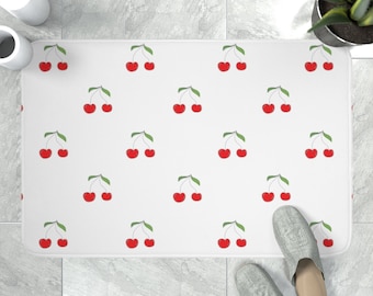 Cherries Memory Foam Bath Mat