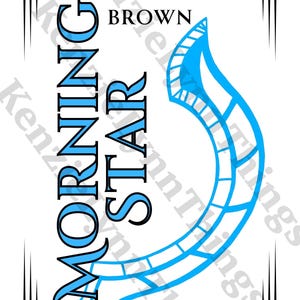 Morning Star Digital Book Cover Design for Use on Cutting Machine, Tool for Bookbinding, Easy-to-use Double Layer Design