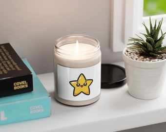 Star candle. Perfect for kids. This candle smells very good and will add a fresh environment to your room or house.