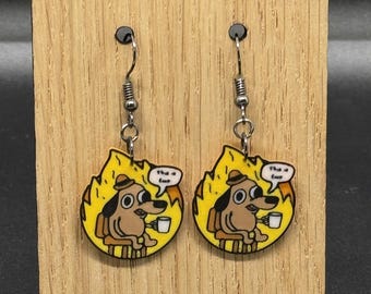 Brincos This Is Fine | 5 cores de brincos para escolher