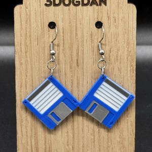 Floppy Disk Ohrringe | 5 Ohrhakenfarben zur Auswahl