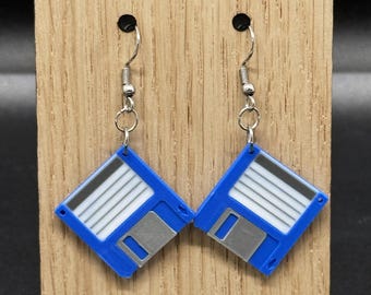 Pendientes de disquete / 5 colores de alambre para elegir