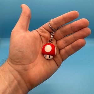 Red Mushroom 3D Keychain