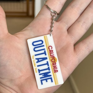 OUTATIME ナンバープレートキーチェーン
