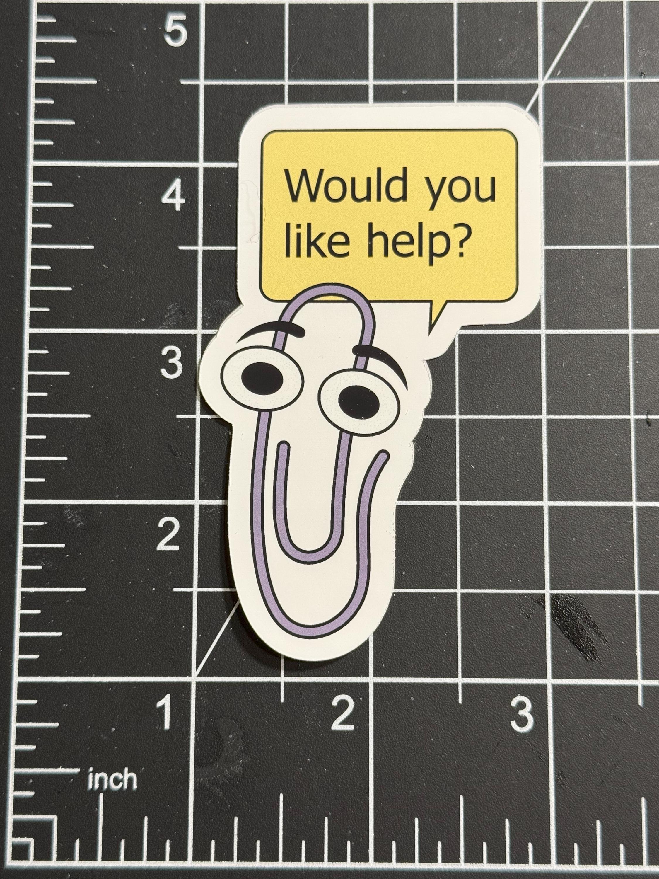 Clippy Laptop Sticker | Customizable - Etsy