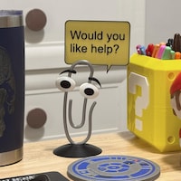 3d Printed Microsoft Clippy With Free Set of Clippy Earrings or Shoe ...