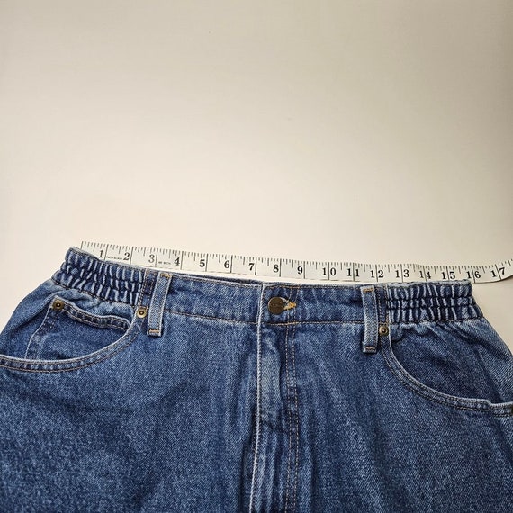 L.L. Bean Jeans 16 X 29 Vintage Blue High Waist M… - image 5
