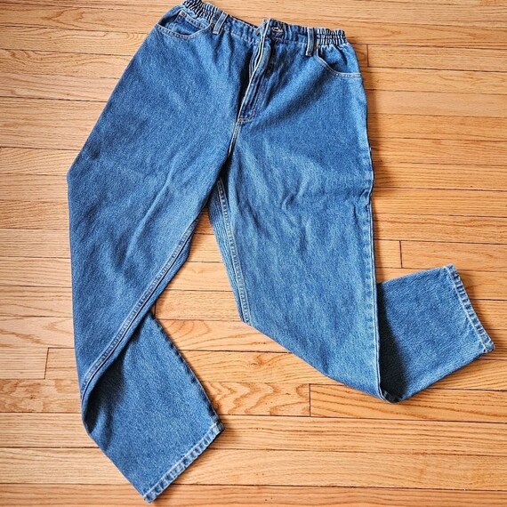 L.L. Bean Jeans 16 X 29 Vintage Blue High Waist M… - image 1