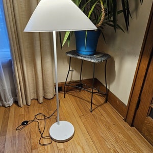 Hans J. Wagner Louis Poulsen Floor Lamp Opala White Danish Mid Century Modern