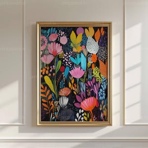 Maximalist Wall Art, Printable Abstract Wall Art, Eclectic Digital Wall Art, Colourful Trendy Decor, Digital Download Art image 3