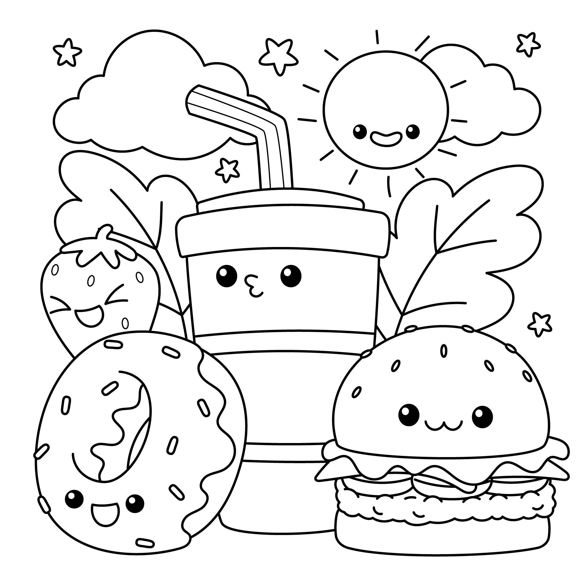 KIDS Coloring Pages, Books, Sheets and Printable Crafts PACK OF 5 - Etsy