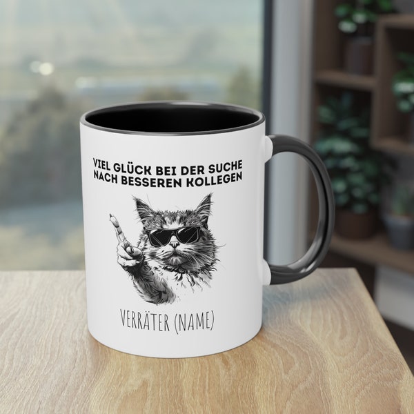 Abschiedsgeschenk für Kollegen, Abschiedstasse für Kollegen, Tassen für Verräter-Kollegen, Personalisiert Geschenk für Kollegen