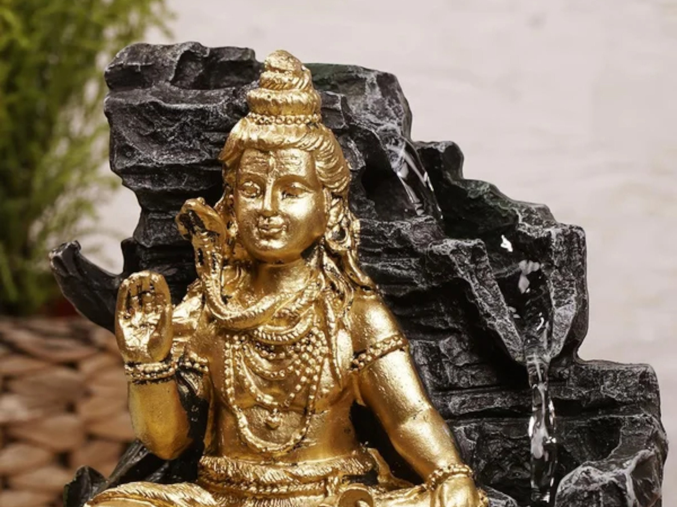 Zen Shiva Waterfall Fountain - Tranquil Home Decor - Etsy