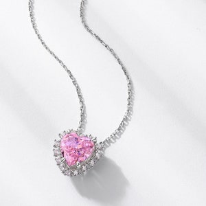 925 Sterling Silver Heart Necklace - Elegant Heart Pendant Necklace