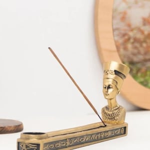 Nefertiti Themed Incense Burner & Candle Holder