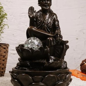Zen Meditation Themed Waterfall Fountain - Tranquil Home Decor