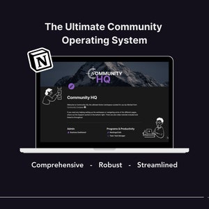 CommunityHQ - Complete Notion Operating System for Entrepreneurs & Creators
