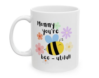 Mommy mug -  Personalized Mug - Gift For Mum - Birthday Mug - Mothers Day Gift - Gift -  Mama mug with kids names - Custom Flower Name Mug