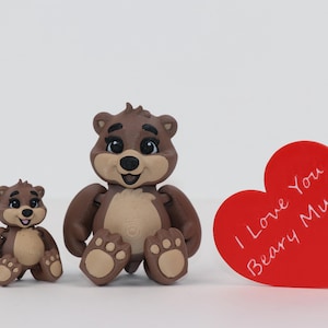 3D-Printed Multi-Color Bear – A “Beary” Sweet Gift with Optional Heart