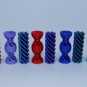 Vortex Kinetic Desk Sculpture – Interactive Decor | 3D Printed Color & Size Options!