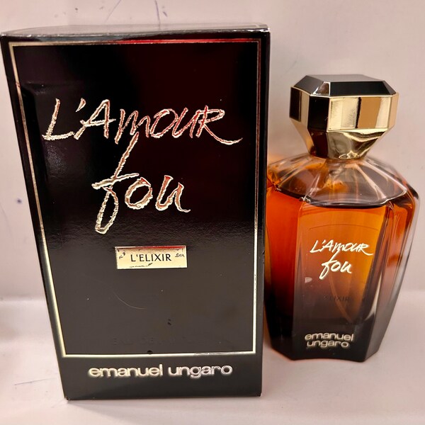 L’amour fou l’élixir Emanuel Ungaro 100ml rare eau de parfum