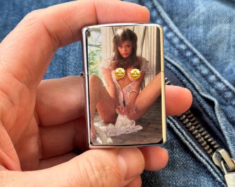 Vintage 00s Sexy girl retro lighter, WORK