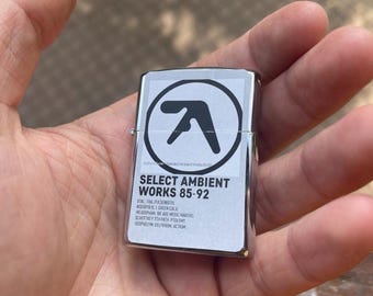 Vintage 00s APHEX TWIN album custom lighter, WORK