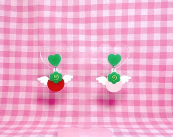 Happy Berry Earrings Paradise Kiss Gokinjo Monogatari Ai Yazwa Pink or Red