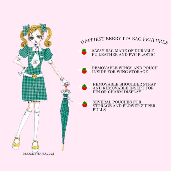 ハッピーベリー痛バッグ Paradise Kiss ごきんじょ物語 ピンク - Etsy 日本